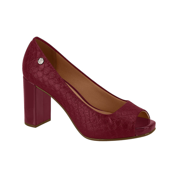 ⚜️Peep Toe Wine Napa Escamas Glam Premium✅